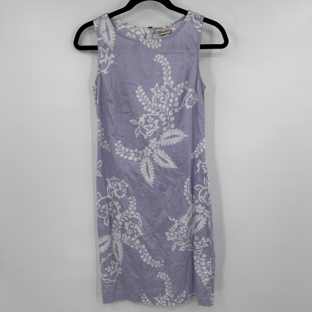 Patagonia Classic Pataloha Tropical Dress Size 2 Purple Floral Sleeveless Beach